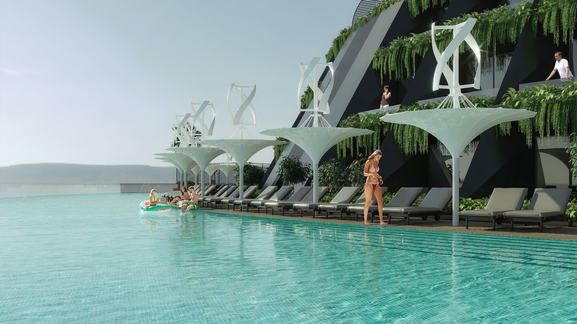 This floating, rotating hotel in Qatar will generate its own electricity!